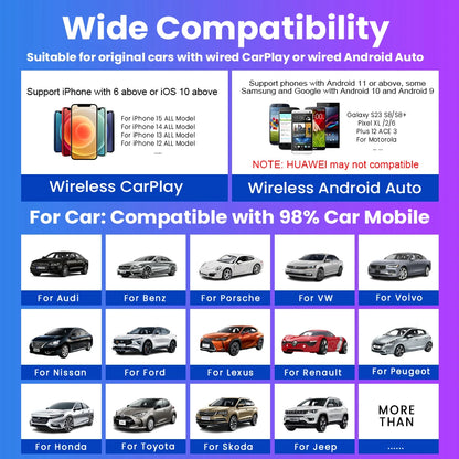 Wireless CarPlay & Android Auto Adapter™
